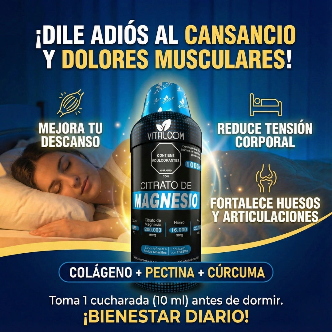 Citrato de magnesio - Fortalecimiento oseo
